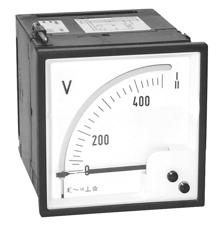 Eigenverbrauch: 1-4VA je nach Spannung Bestellbeispiel: EQDR96, 2 100V oder EQDR96, 2 500V mit Klemmenabdeckung Typ Frtrahmen (mm) EQDR96 9696