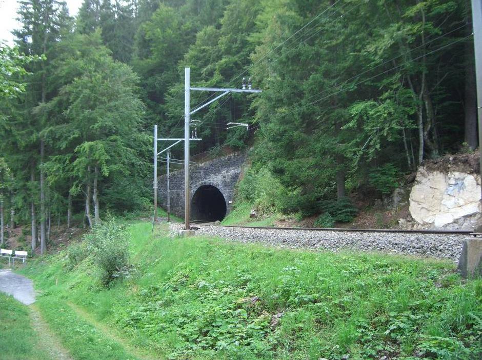 Projekt 1: Klosterstunnel, Instandsetzung Der Klosterstunnel hat eine Länge von 435 m und wird in drei Bausaisons saniert (2011 bis 2013).
