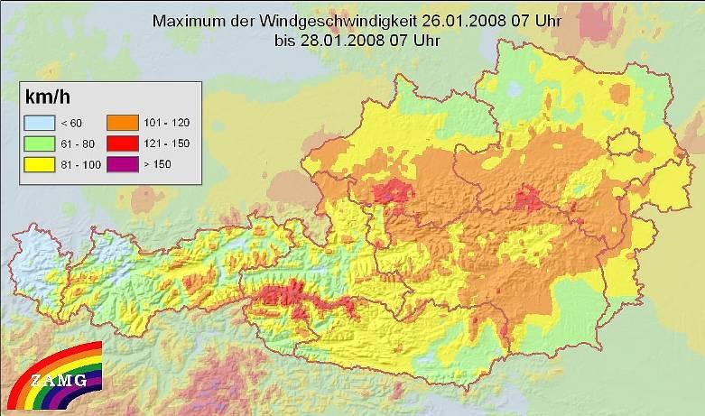 Klimaatlas Kärnten Inhalt Windgefährdungspotential Eine Million Festmeter Holz am Boden Die Schäden