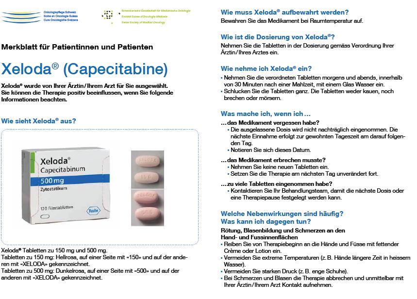 11.3 Medikamentenmerkblatt Beispiel für ein Merkblatt (www.
