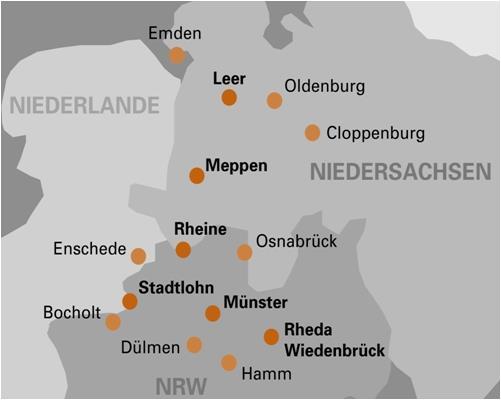 Erfolg in Fakten Erfolg in Fakten Gründung 1925 Standorte Vertriebsregion Rheine, Meppen, Stadtlohn, Münster, Leer,