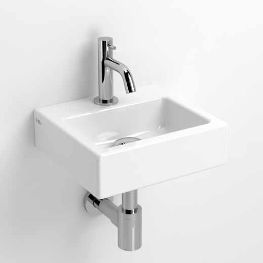 INBE / wash-hand basin wash-hand basins / INBE IB/03.03099 InBe fontein set, bestaande uit fontein, koudwaterkraan, afvoerplug en sifon, wit keramiek en chroom.