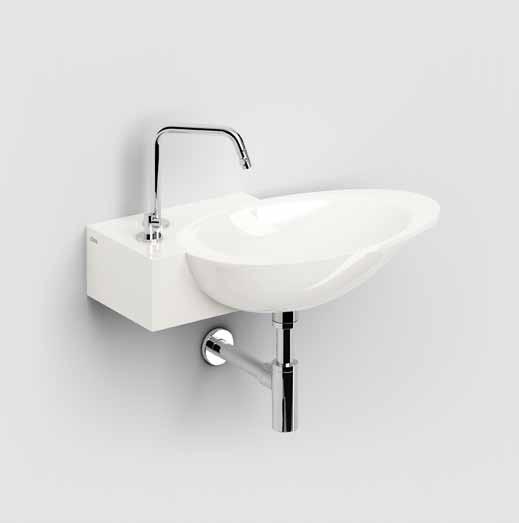 first / washbasins washbasins / FIRST NEW Design René Holten First wastafel, met of zonder kranenbank. Zonder afvoerplug. Wandhangend en als opzetwastafel te monteren.