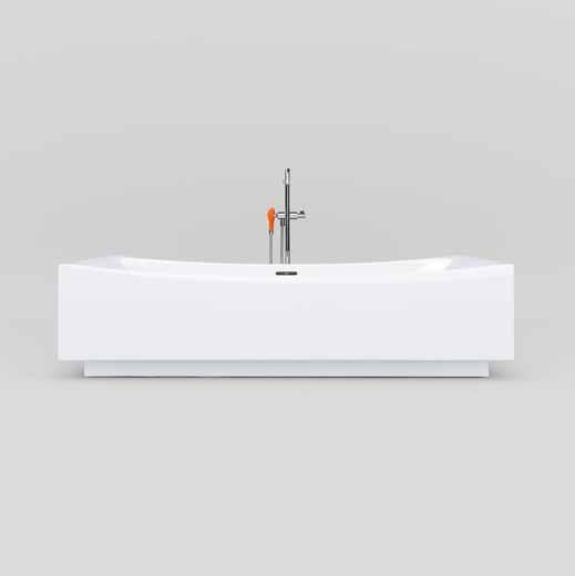 hammock / bathtub bathtubs / HAMMOCK Design René Holten Hammock vrijstaand 2-persoons ligbad, met stop/go plug, overloop en sifon, wit acryl.