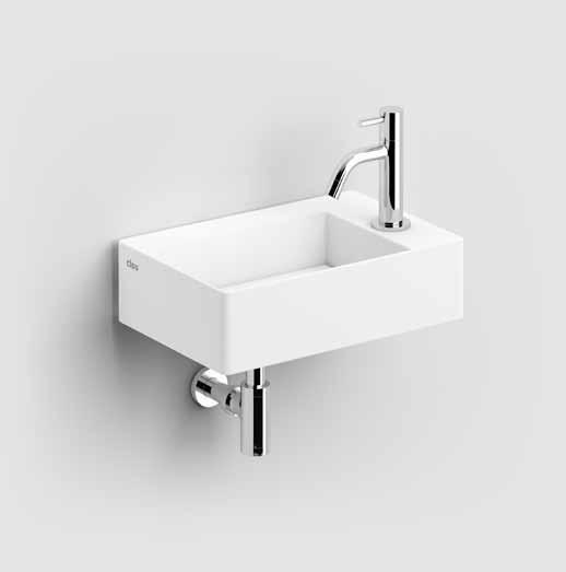 NEW FLUSH 2 / wash-hand basins wash-hand basins / NEW FLUSH NEW New Flush 2 fontein, inclusief afvoerplug. Wandhangend en als opzetwastafel te monteren.