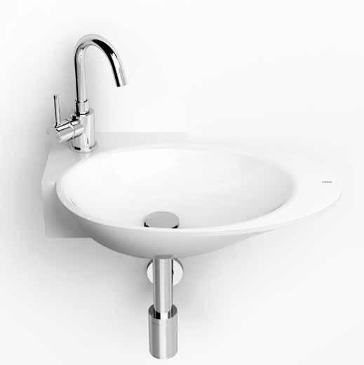 FIRST Plus / wash-hand basins wash-hand basins / FIRST First fonteinkom met kranenbank links of rechts, plus versie. Met voorbewerkt kraangat.