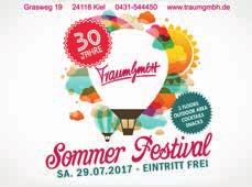 AUFTRITT 43 nen Strand oder das Sommerfestival in der Traum GmbH runden das Programm ab.