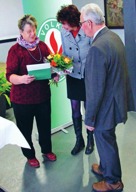 Seite 24 Nr. 01/2017 Volkssolidarität ehrte Christel Auerbach Ehrennadel für ehrenamtliche Arbeit verliehen Anlässlich der 14.