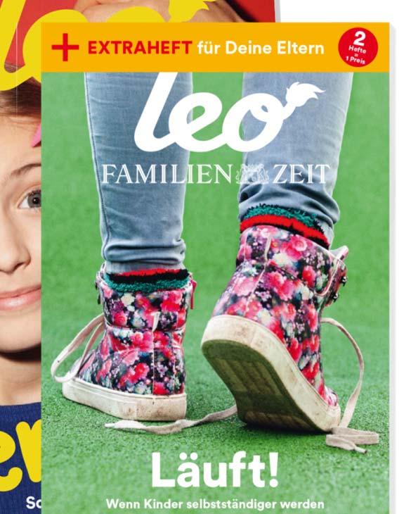 Deshalb erweitert ZEIT LEO sein Heftkonzept mit der Beilage LEO FAMILIENZEIT und vereint als erstes Kindermagazin spannenden Lesespaß für Kinder mit interessanten Informationen für Eltern.