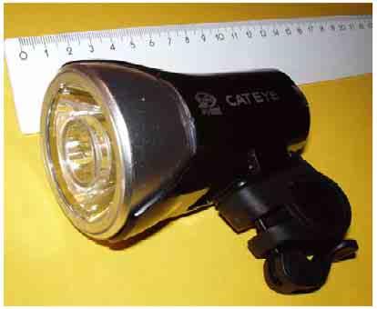 LED-Fahrradlampe 36 10,5 cm lang, 170 g leicht und 8 Stunden Leuchtdauer bei einer beeindruckenden