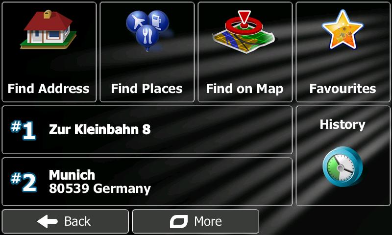 Find menu In the Navigation menu, tap options:.