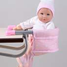 The collection includes everything for dolls on the go and for caring for a pretend baby.