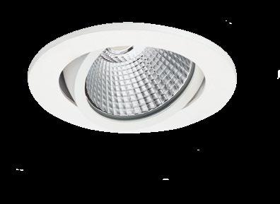 Flure Toilettenräume Superflach - besonders geringe Einbautiefe von nur 50 mm Geeignet für 68 mm Deckenausschnitt LED-SlimDownlight ClearAccent LED-Einbaustrahler Ersatz für Downlights mit