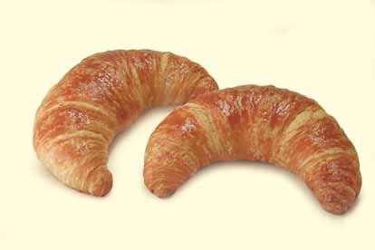 Croissants Rezeptur für 30 Stück 50 g ca. 425 g ca. 1.915 g Zum Tourieren: Ziehbutter / Ziehmargarine ca. 2.