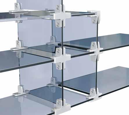 Glasplattenträger und Glasverbinder/glass plate