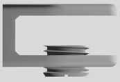 Glasdickenregulierung steel screw to regulate glass thickness 2,5 2884 ZN0, ZN1,