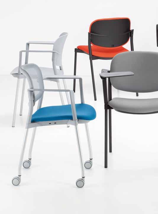 STEP ist eine multifunktionale Stuhlfamilie, die sich ideal für die Ausstattung von