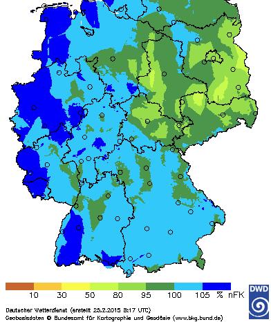 Klimatische Wasserbilanz und aktuelle