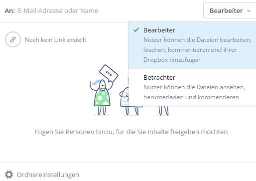 Dateien von der Dropbox freigeben Wenn man auf eine Datei bei der Dropbox (Web Version) klickt, dann bekommt man rechts schon den freigeben Button, beim Klick darauf öffnet sich ein