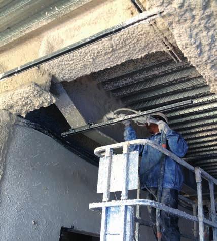 Brandschutzertüchtigung von Beton- und Stahlkonstruktionen im Innenbereich Kann ohne zusätzliche Maßnahmen direkt auf das Bauteil aufgebracht