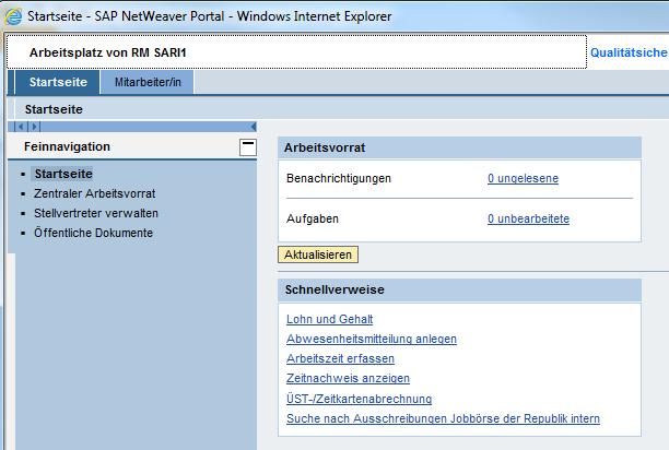 4 ESS Arbeitsvorrat Aufruf Funktion "SARI" Nachdem ein Anweisungsreferent (ARE) im HV-System einen Beleg erfasst, der sachlich/rechnerisch zu prüfen, zu genehmigen oder mit einem