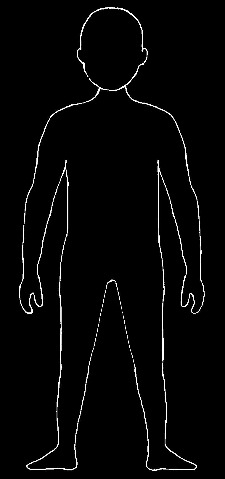 1 Male das Bild so an: Körperteil Kopf Rumpf (Hals, Brust, Bauch) Gliedmaßen (Arme, Beine) Farbe