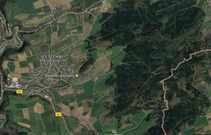 Industriegebiet, Steinbruch Besondere Situation Ortschaft Haigerloch Stetten Erddeponie : geplante Materialeinlagerungen bis Z2.