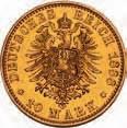 II III 400, 441* 90 Mecklenburg-Strelitz, Friedrich Wilhelm 2 Mark 1877 A IV+ 250, 442* 93