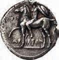 einseitiges Bronzemedaillon (?), 50 v. Chr.