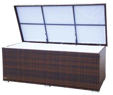 Tischplatte: Kunststofflatten Geflechtfarbe: braun marmoriert (Faser W37) ca.