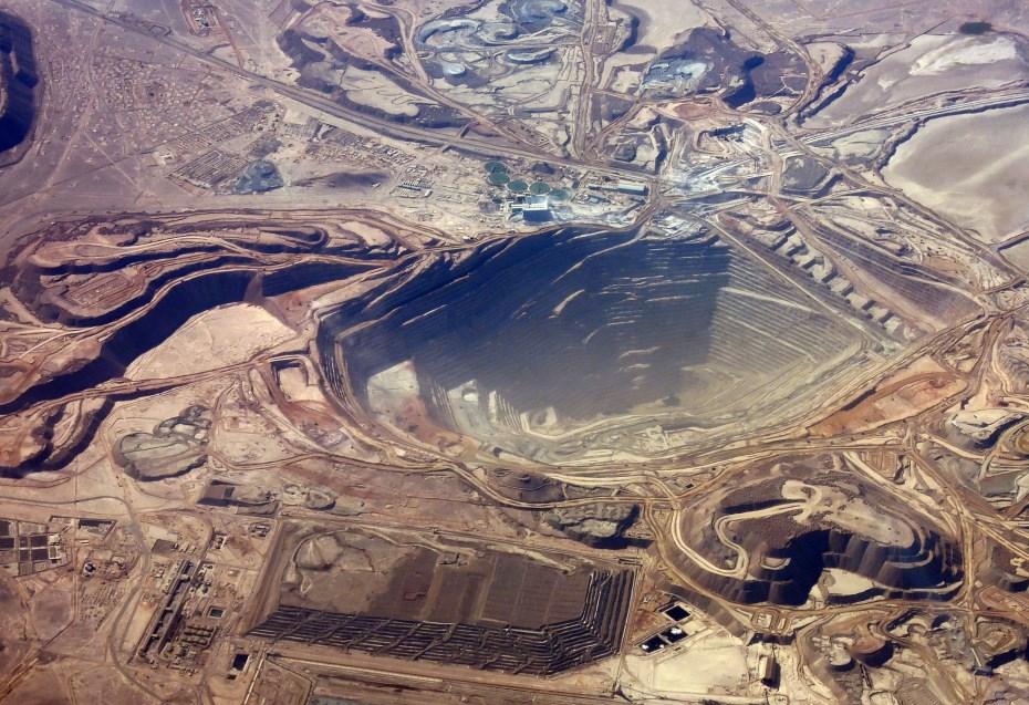 Kupfererzgewinnung in Chile- einer der größten Minen der Welt.