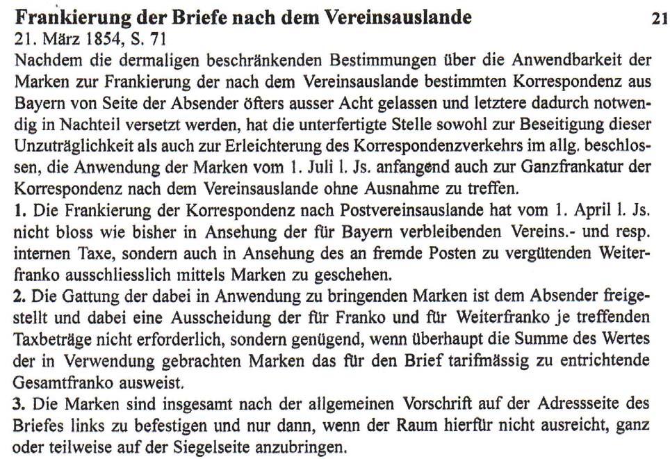 Dr. Karl Zangerle Ergänzendes zur Teilfrankierung ins Postvereinsausland Im letzten Rundschreiben Nr. 139 Seite 1662 erwähnt Klaus Weis, dass eine teilweise Frankierung nur bis zum 1.7.
