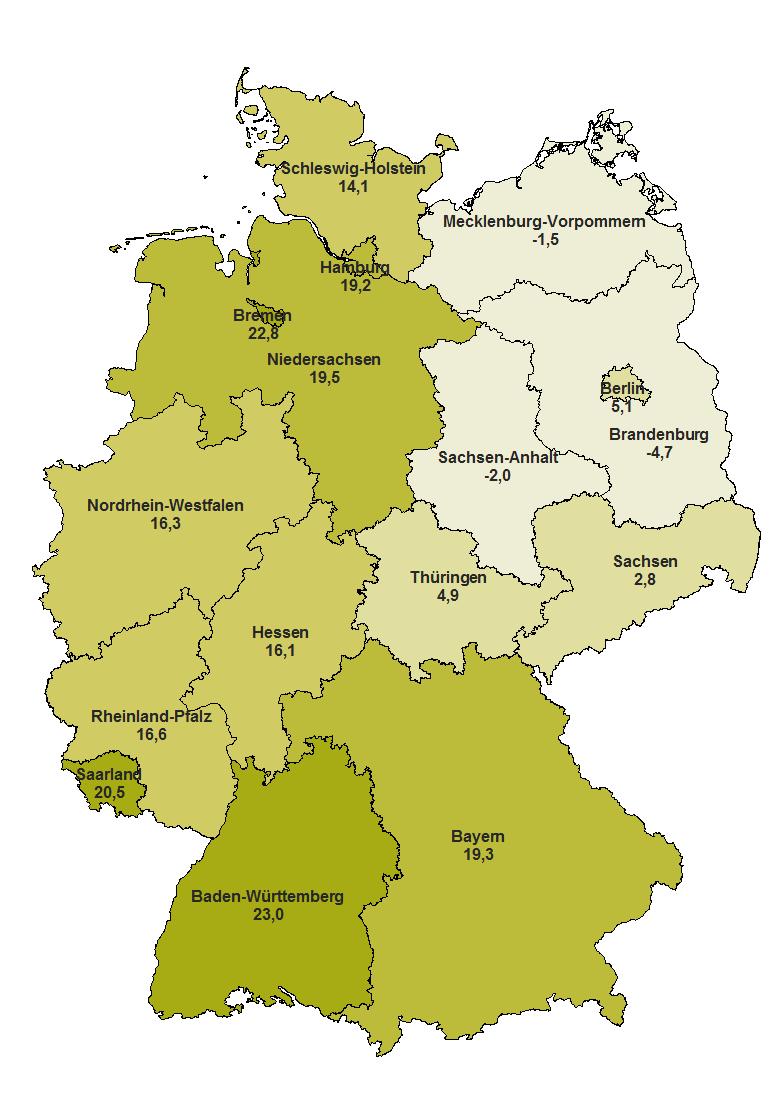 Entgeltstrukturen und Lohnlücken Frauen verdienen mehr In Westdeutschland