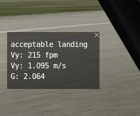 Optimale Landegeschwindigkeit 117 3.12 Optimale Landegeschwindigkeit Für eine gelungene Landung ist die korrekte Anfluggeschwindigkeit essentiell.