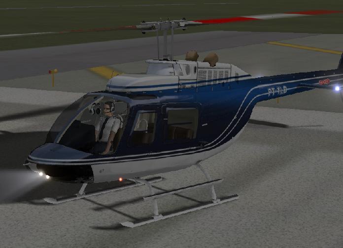 Kommerzielle X-Plane-Add-ons 120 Der Bell 206 Jetranger III Der Helikopter wird im Unterschied zu vielen anderen Fluggeräten mit einem eigenen Installationsprogramm, das für Mac OS X und Windows