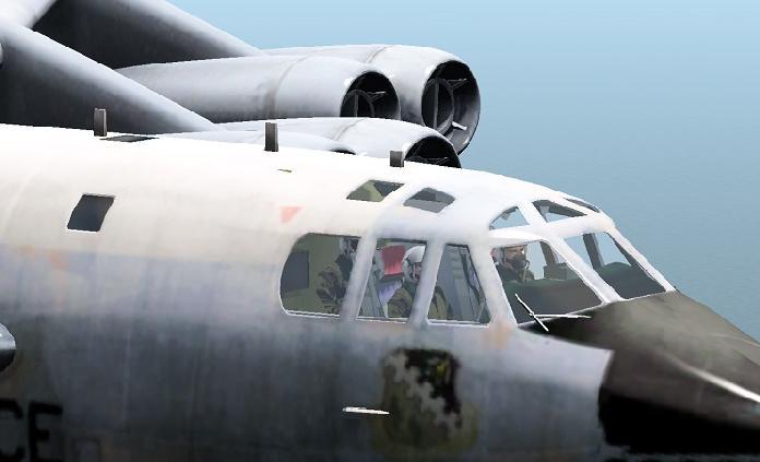 Flugzeuge 26 Die B-52 während des Fluges. Seine ursprüngliche Aufgabe als Bomber erfüllt die B-52 in verschiedenen Konflikten.