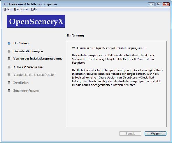 OpenSceneryX 83 Das Programm gibt es für Windows, Mac und Linux. Am Besten speichert man das Programm im X-Plane-Verzeichnis. Dort findet man es, wenn man es mal wieder brauchen sollte.