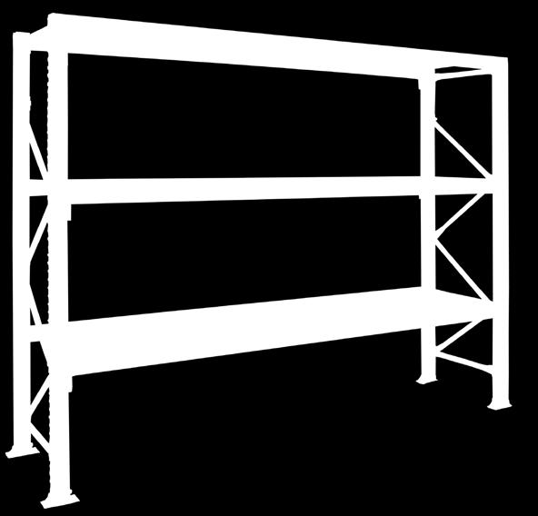 1200 x 2000 x 320 mm Grundregal, ca. 1280 x 2000 x 400 mm Anbauregal, ca. 1200 x 2000 x 400 mm Grundegal, ca.