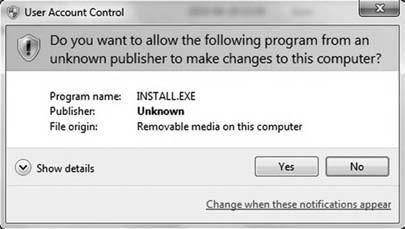 ICON INSTALLATIONSANLEITUNG FÜR CONSOFT 2 Schritt 5: Je nach Ihren Sicherheitseinstellungen von Windows wird nun eventuell das Dialogfenster "User Account Control ("Benutzerkontensteuerung )