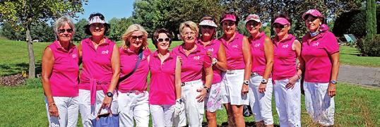 Gutperle Golf Courses // Herbstausgabe 2016 Die Days Ladies Captains (links + rechts im Bild) mit dem Sommerfestteam Sommerfest bei den Heddesheimer Ladies Der Einladung der Heddesheimer Ladies zu