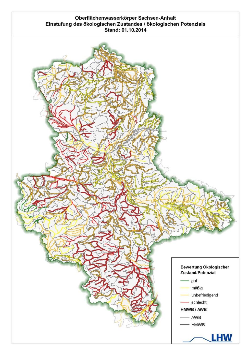 Ökologische Zustandsbewertung der Fließgewässer in Sachsen-Anhalt Gewässerstrukturentwicklung - einführend