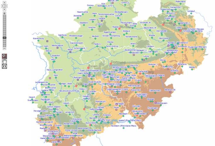 de/ Länderübergreifendes Hochwasserportal HYGON Überblick zur Hochwassersituation in Deutschland aktuelle Messwerte zu NRW meldet stündlich Überschreitung Wasserstand von Niederschlag
