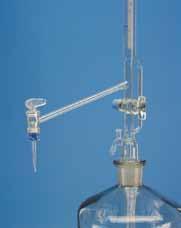 FORTUNA Burettes Büretten FORTUNA Automatic Burette, Pellet pattern, with intermediate glass stopcock and lateral glass stopcock, Schellbach, blue graduation, class AS, conformity approved, without