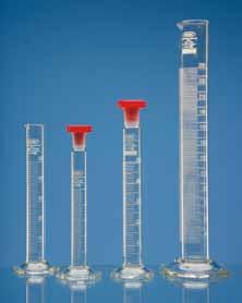 Cylinders Zylinder Two complete ranges either borosilicate glass with hexagonal feet or soda lime glass with round feet.