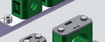 RSB-Tube clamps system you can fix all tube diameters between and 2 mm