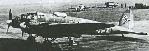 Prag- Lednany und führt von dort aus mit ihren He 111 Propagandaflüge über dem Schutzgebiet durch.