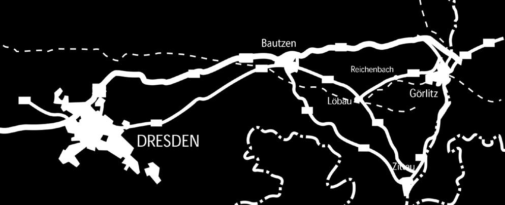 Leben und Wohnen Verkehrsanbindung Reichenbach/O.L. liegt an der alten Hauptverkehrsachse von Spanien bis in die Ukraine, der Via Regia.