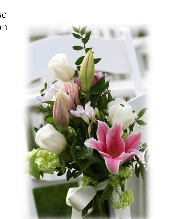 GUT ZU WISSEN Blumen & Dekoration Gerne stellen wir Ihnen 5-armige Kandelaber für die Tischdekoration zur Verfügung zu einer Nutzungspauschale von CHF 15.00 pro Leuchter inklusive Kerzen.