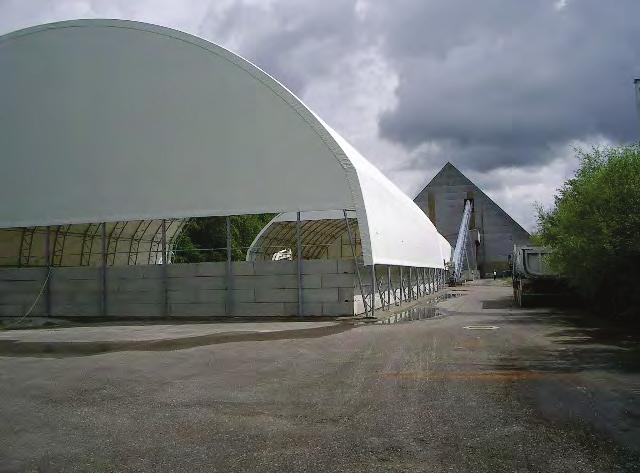 20 m Jura Cement Fabriken, Wildegg Abmessung 2 Hallen je 30m breit und 40m lang freitragend