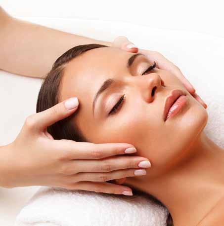 Kopf- & Gesichtsmassage Eine herrlich wohltuende Energiequelle: durch eine entspannende Massage (ohne Öl) wird die Durchblutung des gesamten Kopfes und der Kopfhaut intensiv gefördert, sowie die